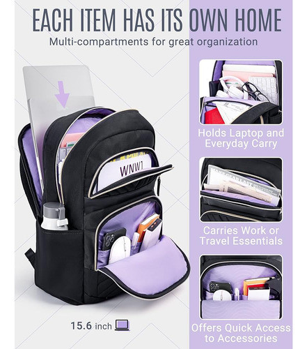 Light Flight Mochila Portátil Para Mujeres, Mochila De Traba 1