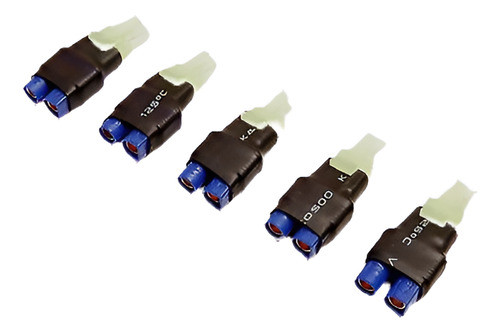 Pack(5) Mini-tamiya Macho A Hembra Ec3 Potencia Adaptador Ul 0