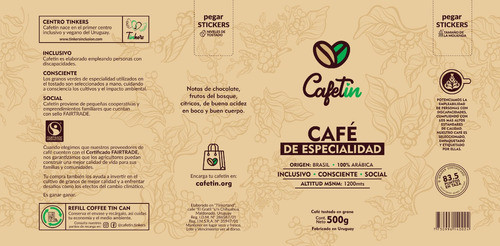 Cafe Orgánico De Especialidad  Cafetin  83.5 Puntos En Taza 1