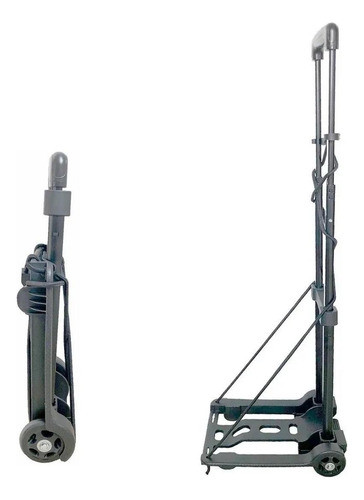 Carro Plegable Porta Bulto Mediano 30kg C/ Elástico 2 Ruedas 0