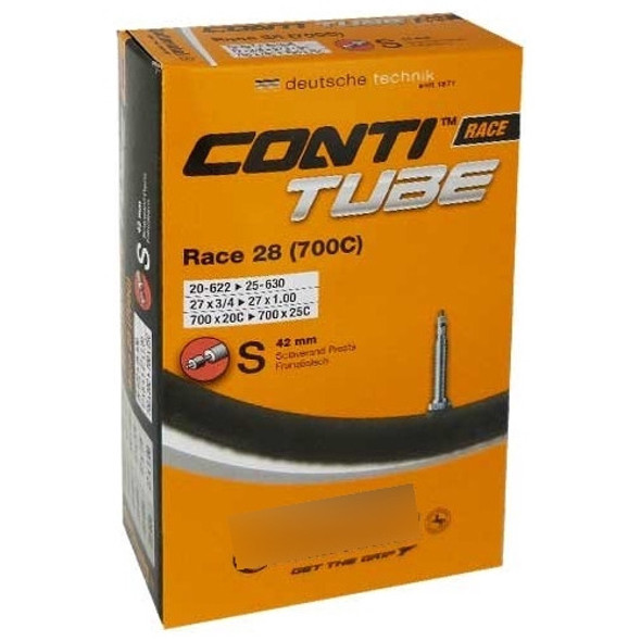 Tubo De Válvula Continental De 42 Mm Presta, Negro, 700 X 20 0