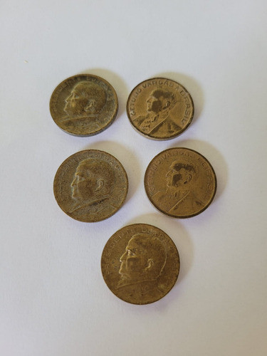5 Moedas 50 Centavos 1944, 1945, 1953, 1955 E 1956 1