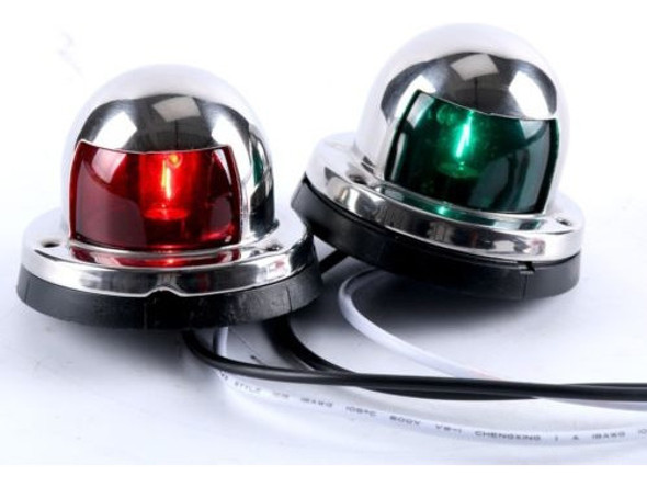 Par De Luces De Navegación De Arco Rojas Y Verdes Para Barco 1