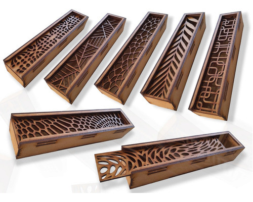 Cajas Porta Sahumerios Caladas Pack X10 Unidades 0