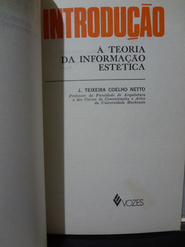 Introdução A Teoria Da Informação Estetica J Teixeira Coelho 1