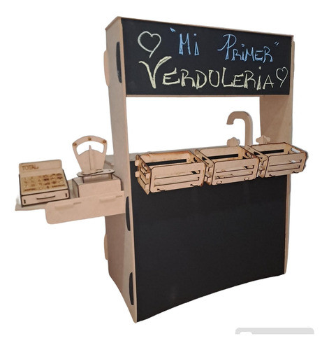 Juguete Supermercado Verduleria Fruteria Y Cocinita Infantil 0