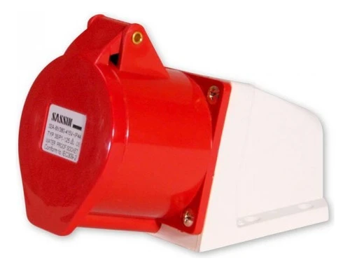 Toma 32 Amp Industrial 3p+tierra Rojo 380v 0