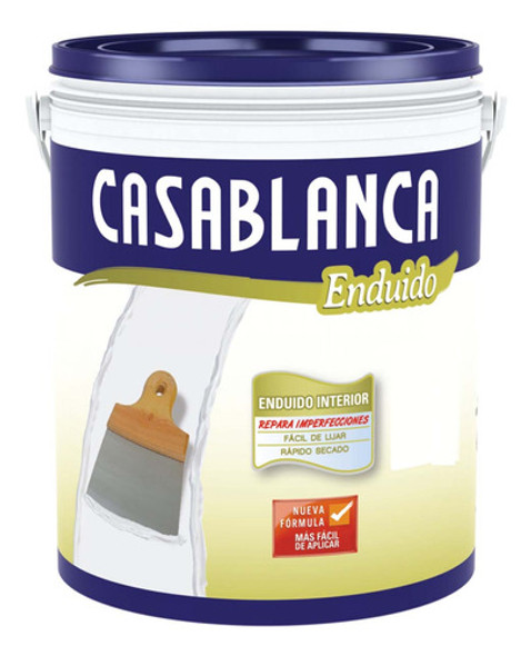 Enduido Interior Casablanca X 10 Lts Fácil Lijado Mate - Rex 0