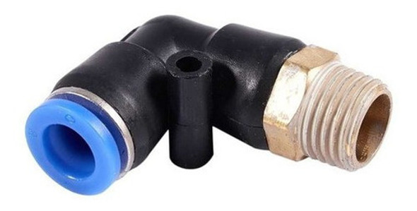 Conector Acople Codo Rosca M5 A 6mm Neumática Codo 1