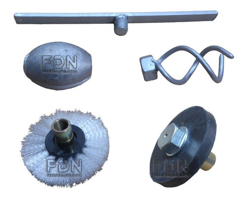 Set X5 Accesorios P/cañas Destapacañerias El Abuelo - Fdn 0