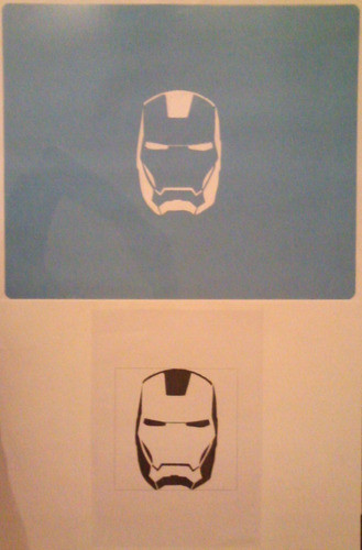 Stencil Plantilla Iron Man 10,1cm X 15cm - Se Hacen A Pedido 1