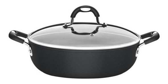 Arrozeira Mônaco Induction Preto Tampa 28cm 4,2l Tramontina 0