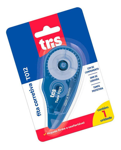 Fita Corretiva T012 Azul 12mx5mm Tris 0
