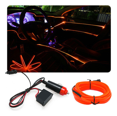 Fita Led Painel Corsa Classic 2008 Luz Interna 5m Laranja 0