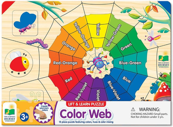 Puzle Color Web 15 Piezas Para Niños The Learning 1