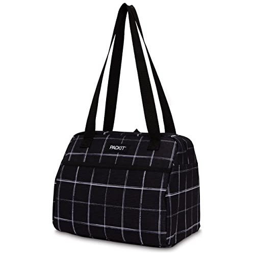 Bolso Congelable Porta Alimentos Hampton Black Grid 0