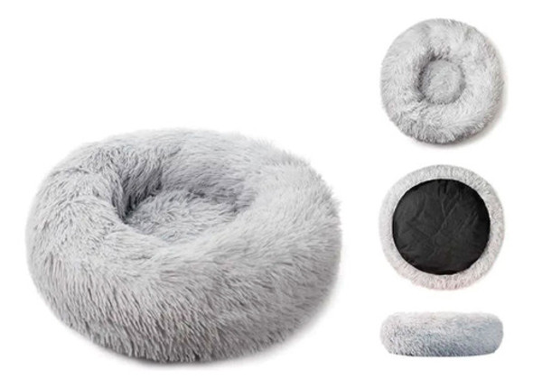Cama Soft Puff Anti Stress P/ Mascotas Varios Colores 90cm 0