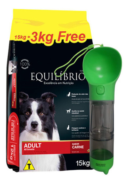 Racion Equilibrio Adulto Carne Todas Las Razas 18kg + Regalo 0
