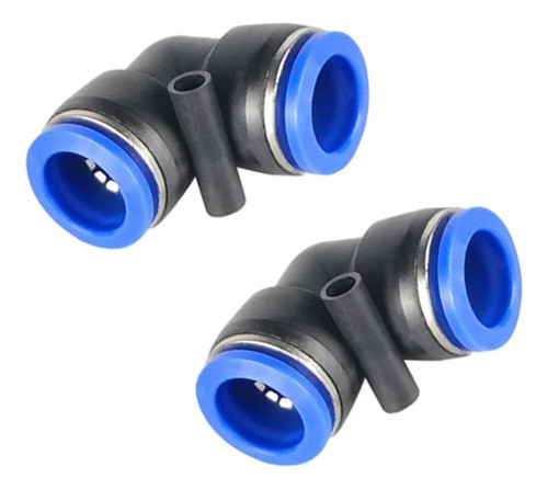 2 X Conector Codo 8mm Acople Neumáticos/alimenticio/riego 0