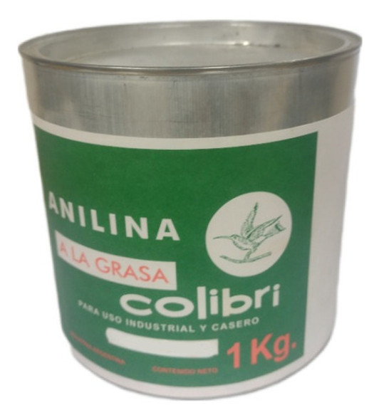 Anilina A La Grasa Colibri X 1000 Grs Verde Intenso 0 Anilina A La Grasa Colibri X 1000 Grs Verde Intenso 0