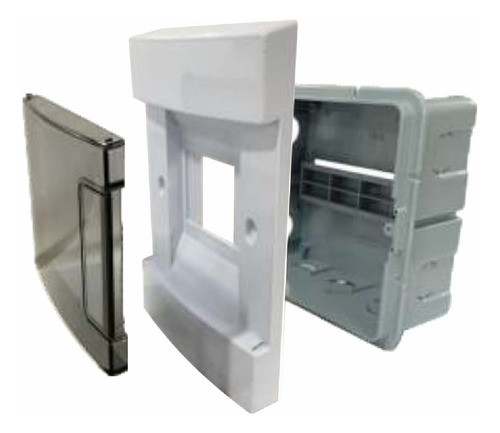 Caja Din Embutir Ciocca Plast Pvc C/puerta 8b X 10un. 1
