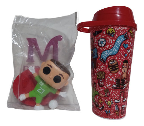 Muñeco Y Vaso De Dibu Martinez Coleccion Mostaza 0