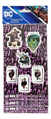Pack Stickers The Joker X3 Planchas Licencia Oficial 1
