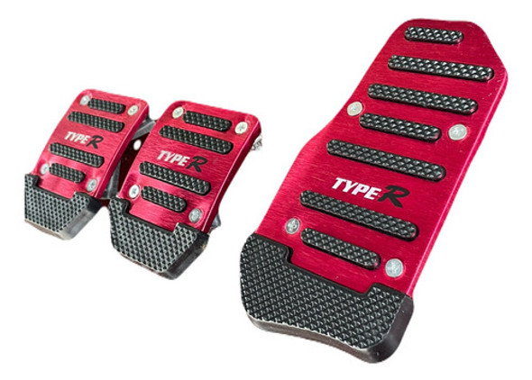 Pedaleras Auto 3pzs Metal Color Rojo Calidad Unicas !!! 0 Pedaleras Auto 3pzs Metal Color Rojo Calidad Unicas !!! 0