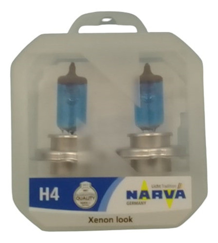 Juego Kit De 2 Lampara Azul H4 12v 60/55w Narva 1