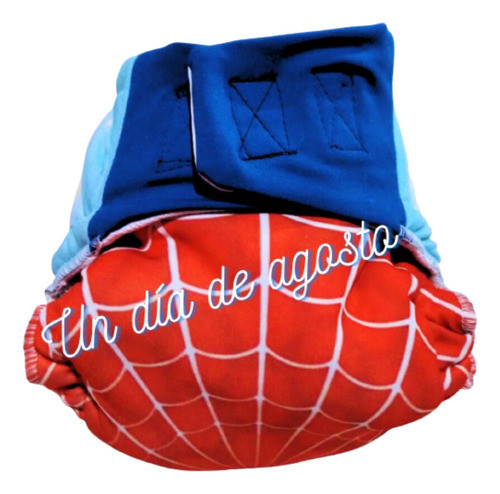 Pañal De Tela Un Día De Agosto Económico. Spiderman. 0