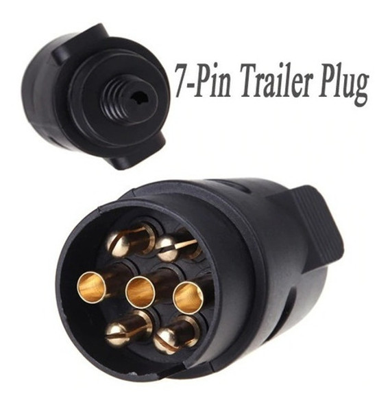 Conector Trailer 12v Pvc Enchufe 7 Pin Macho/hembra Plastico 1