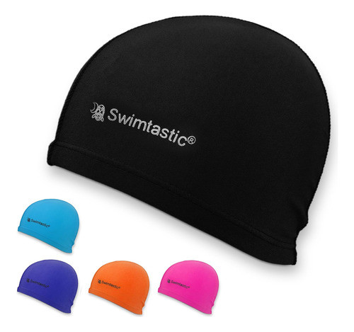 Swimtastic Lycra Gorro Natación Negro 0
