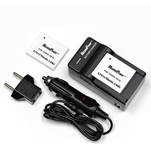 Maximalpower Fc500 Can Nb6l+db Can Nb6l X2 Two Canon 0