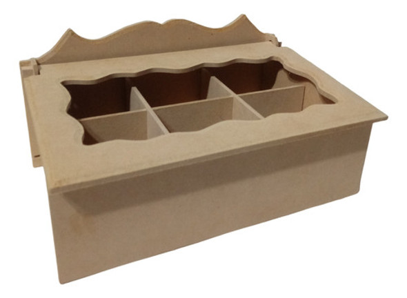 Caja De Te Tapa Calada X 6 Div Mdf 5,5mm Morema Trece 0 Caja De Te Tapa Calada X 6 Div Mdf 5,5mm Morema Trece 0