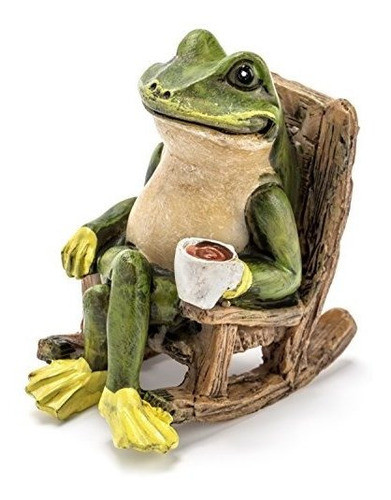 Estatua En Miniatura Del Jardin De La Rana 2 Figura Pequeña 0