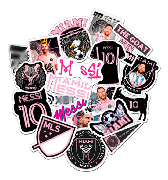 Stickers Inter Miami En Plancha Troquelados Regalo Souvenir 0 Stickers Inter Miami En Plancha Troquelados Regalo Souvenir 0