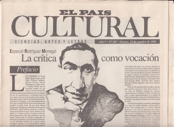 Especial Emir Rodriguez Monegal Pais Cultural Nº 207 1993 0