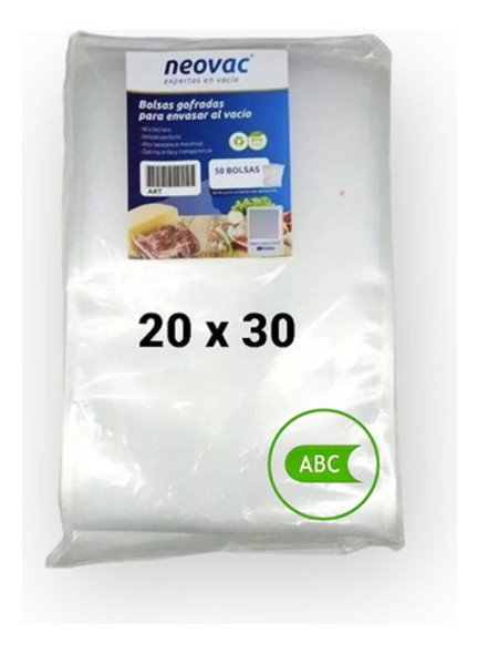 Bolsas Para Vacio Gofradas Neovac 20 X 30 Cm X 50 Unidades 0 Bolsas Para Vacio Gofradas Neovac 20 X 30 Cm X 50 Unidades 0