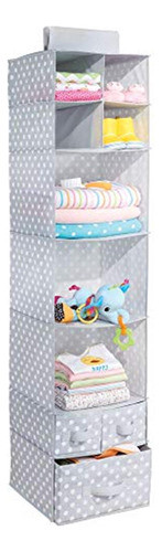 Mdesign Soft Fabric Over Closet Rod Organizador De Almacenam 0