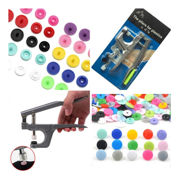 Set De Maquina  Para Colocar Broches Para Ropa , Pvc , Lonas 0