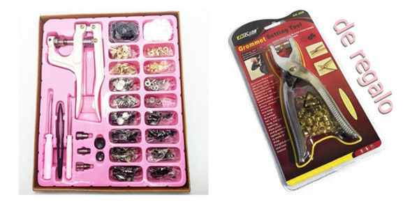 Set De Maquina  Para Colocar Broches Para Ropa , Pvc , Lonas 0