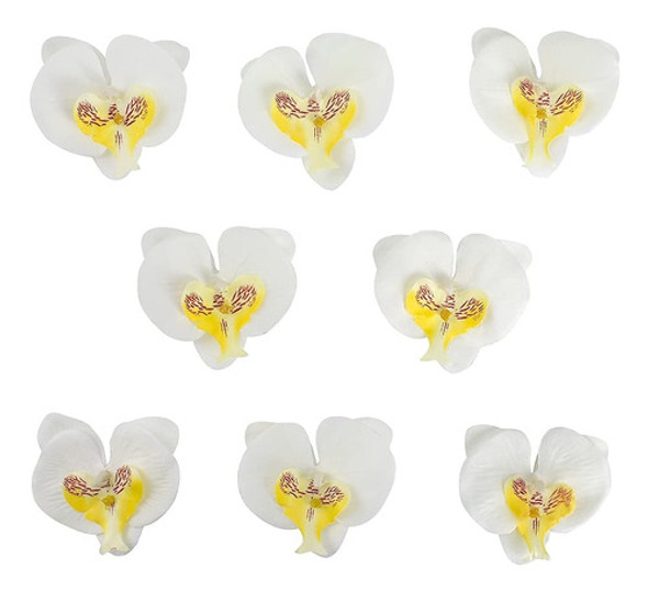 ~? Hokpa Artificial Silk Phalaenopsis Flower Heads, Fake But 0