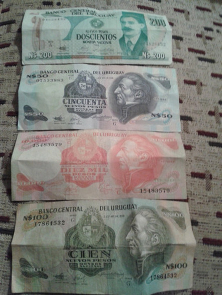 Billetes De Uruguay Antiguos 0 Billetes De Uruguay Antiguos 0