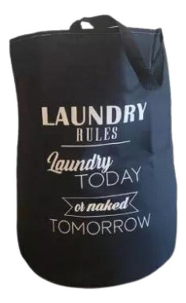 Cesto De Tela Laundry Negro 0