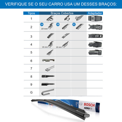 Kit Palheta Bosch Mercedes-benz Cla-180 - 2013-2019 C117 1