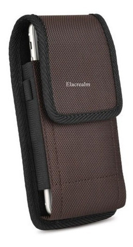Marrón Resistente Funda Cinturón Clip Lleva Caso Bolsa Cubri 0