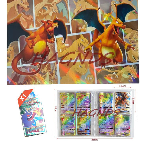 Album Pokemon Original Para 240 Cts Tcg Charizard Pikachu 1