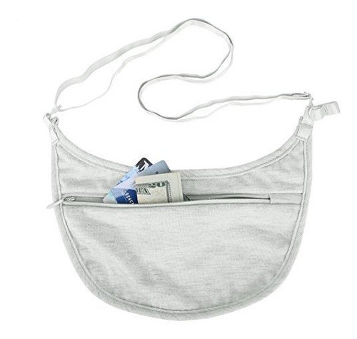 Travelon Señoras Ropa Interior Crossbody Bolsa Gris 1