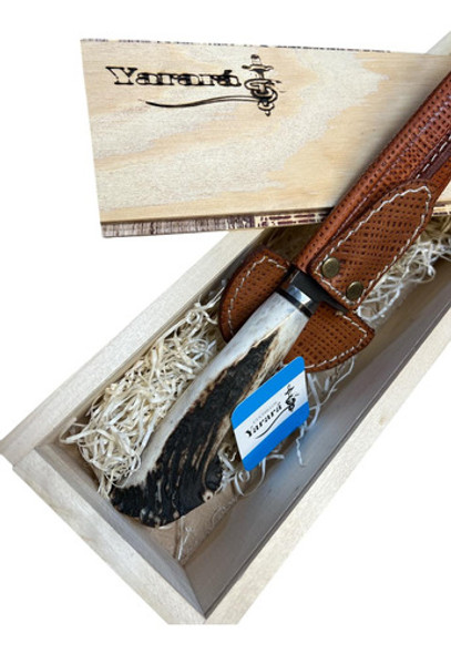 Cuchillo Yarara Hoja 17cm Criollo Carbono Roseta Largo 30cm 1