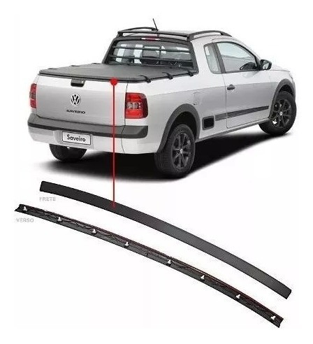 Moldura Superior  Porton Vw Saveiro Trend Orginal 0